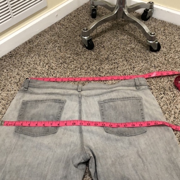 Eileen Fisher Slim Fit Jeans Size 16 Light Gray - Picture 4 of 9